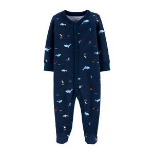 Ocean Life Snap-Up Cotton Sleep & Play PREEMIE